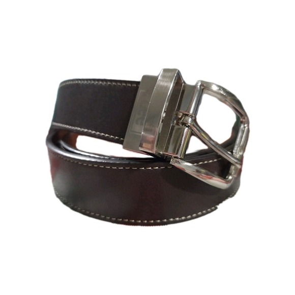 Lee Other - Lee Reversible Dark Brown/ Cognac, BONDED LEATHER, BELT SIZE 38